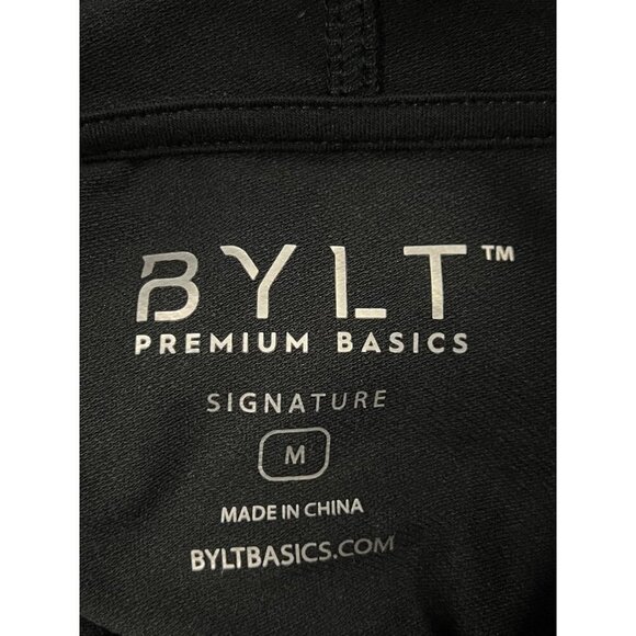 BYLT Premium Mens Active Hoodie Size Medium M Long Sleeve Black Athletic EUC - Picture 6 of 6